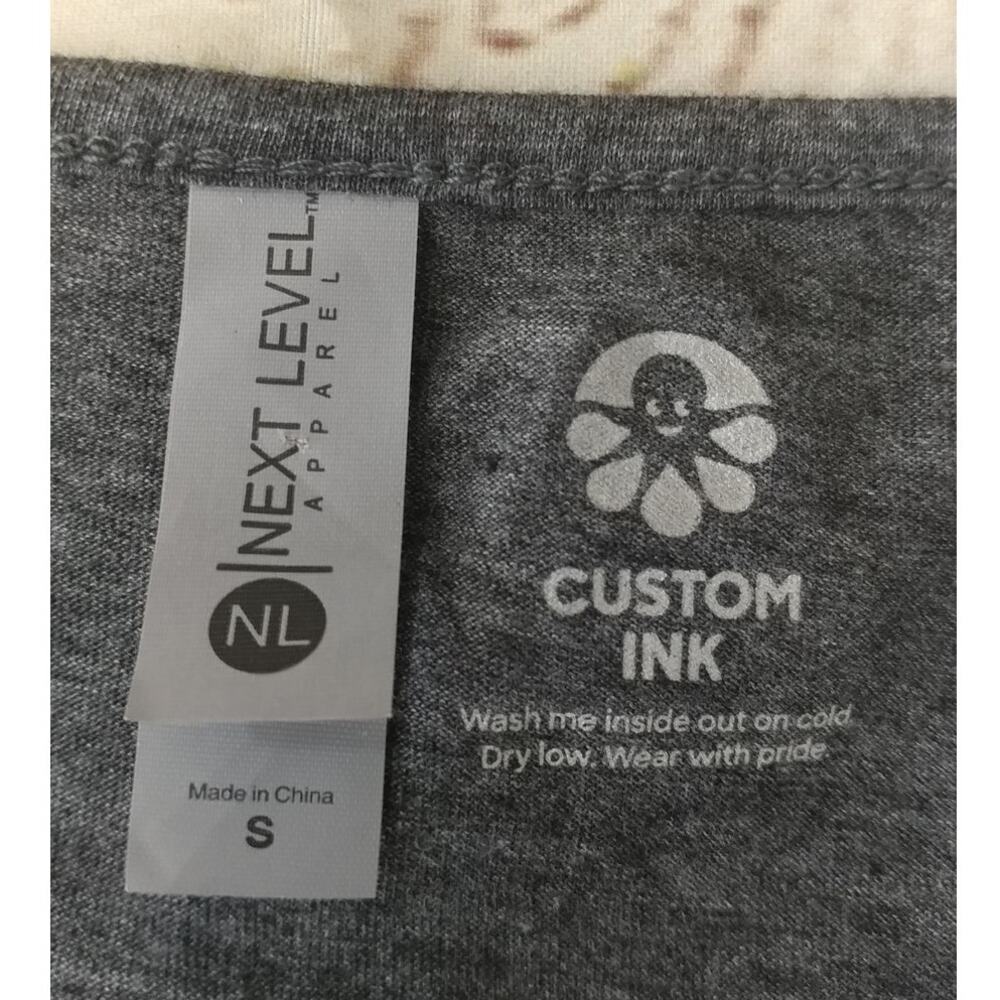 Next Level Apparel Custom Ink Tank Top Gray Size S - Picture 4 of 6